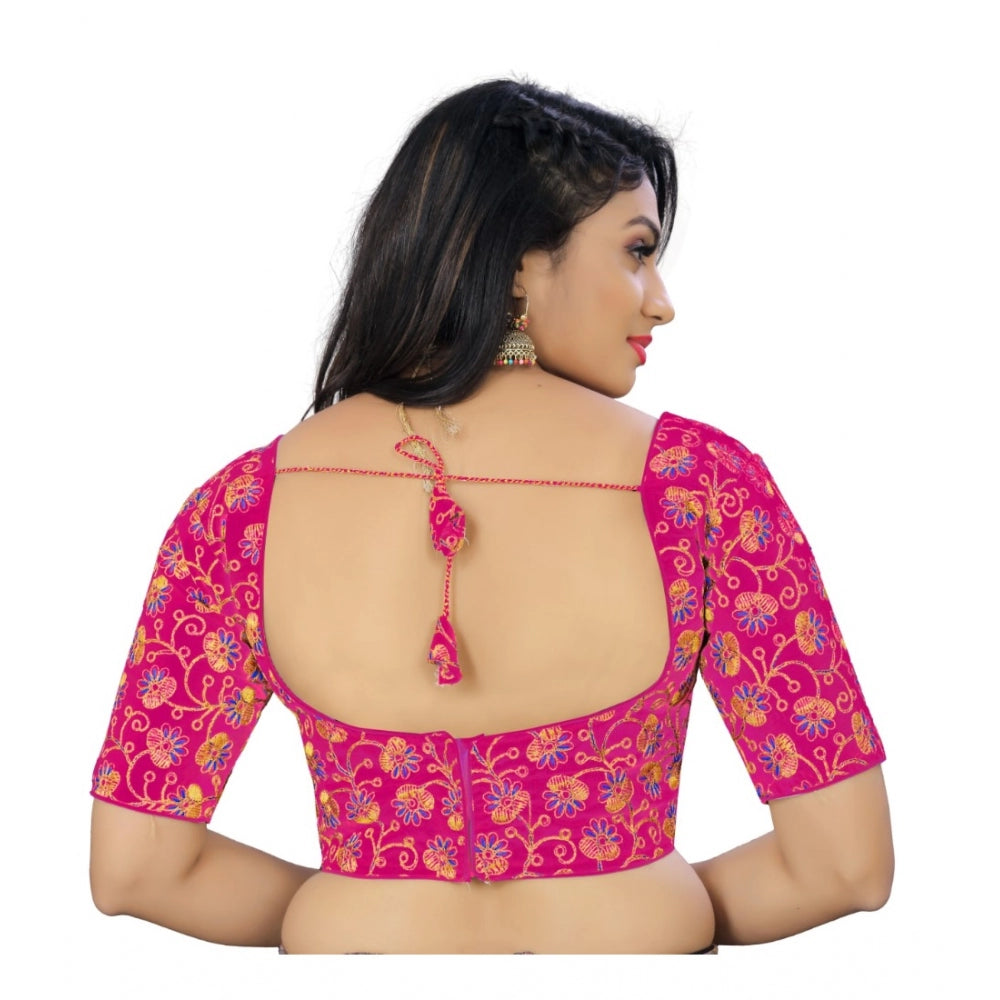 Women's Phantom Cording Readymade Blouse (Pink, Size: Free Size) - GillKart