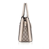 Women's Faux Leather Printed Handbag (Beige) - GillKart