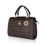 Women's Faux Leather Printed Handbag (Coffee) - GillKart