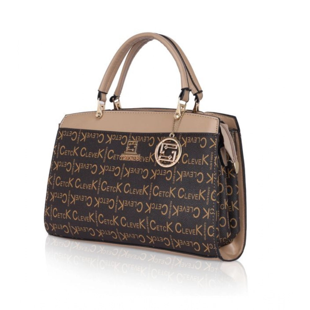 Women's Faux Leather Printed Handbag (Hilver)