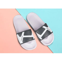 Men's Rubber Comfortable Flip-Flops and Slippers (Grey) - GillKart