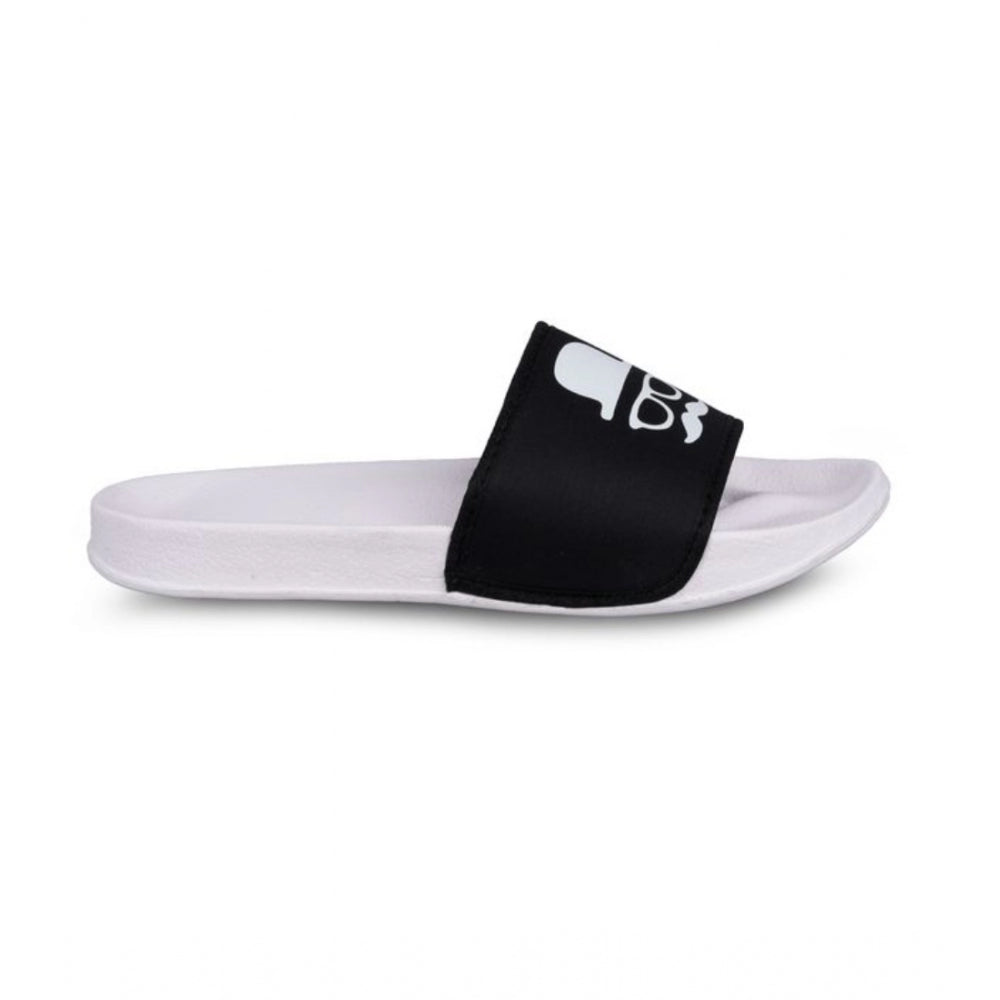 Men's Rubber Comfortable Flip-Flops and Slippers (Black) - GillKart