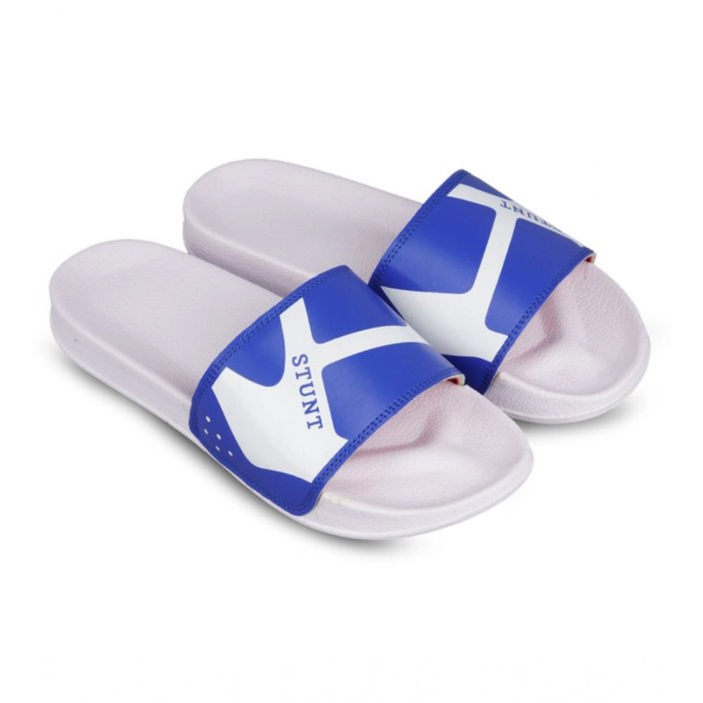 Men's Rubber Comfortable Flip-Flops and Slippers (Blue) - GillKart