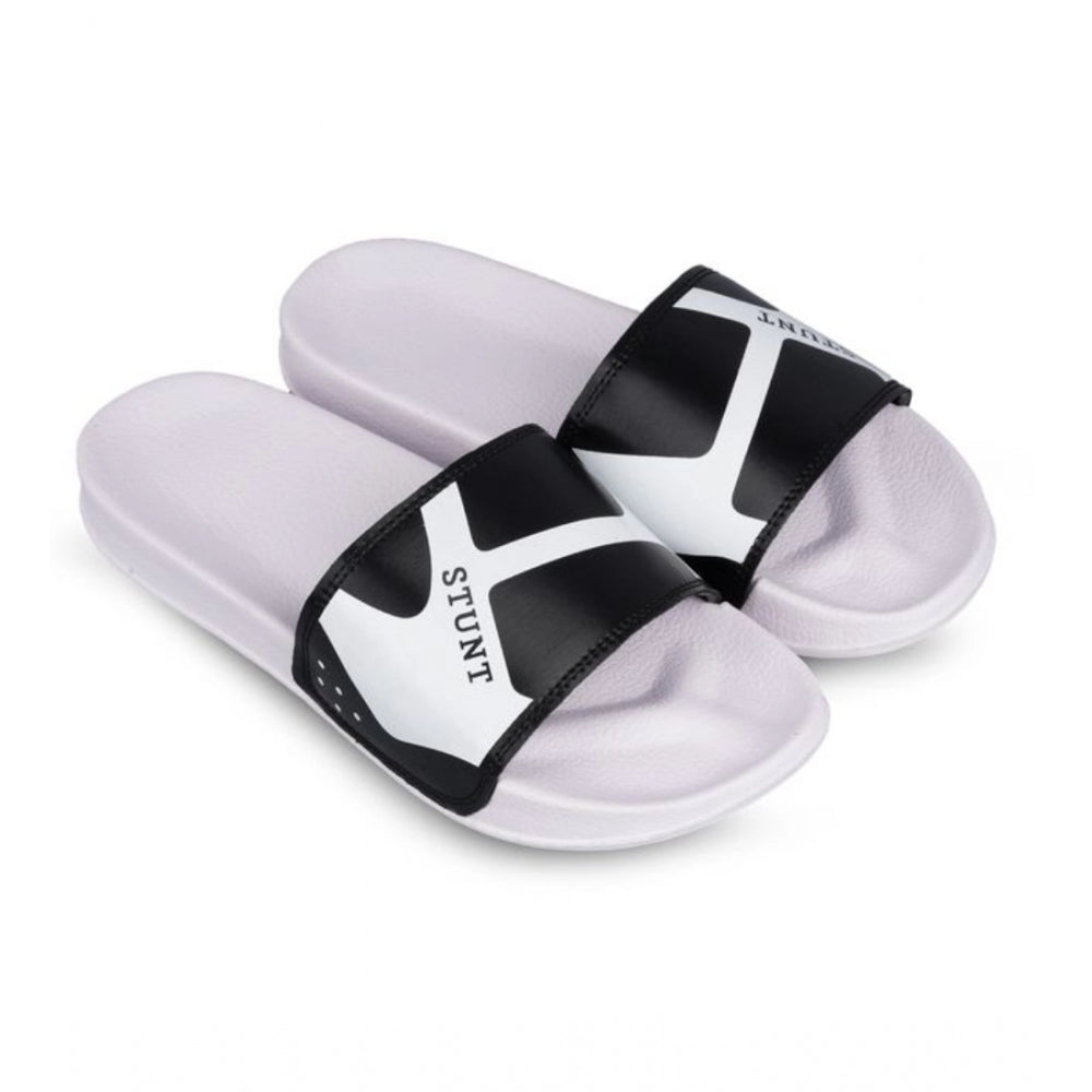 Men's Rubber Comfortable Flip-Flops and Slippers (Black) - GillKart