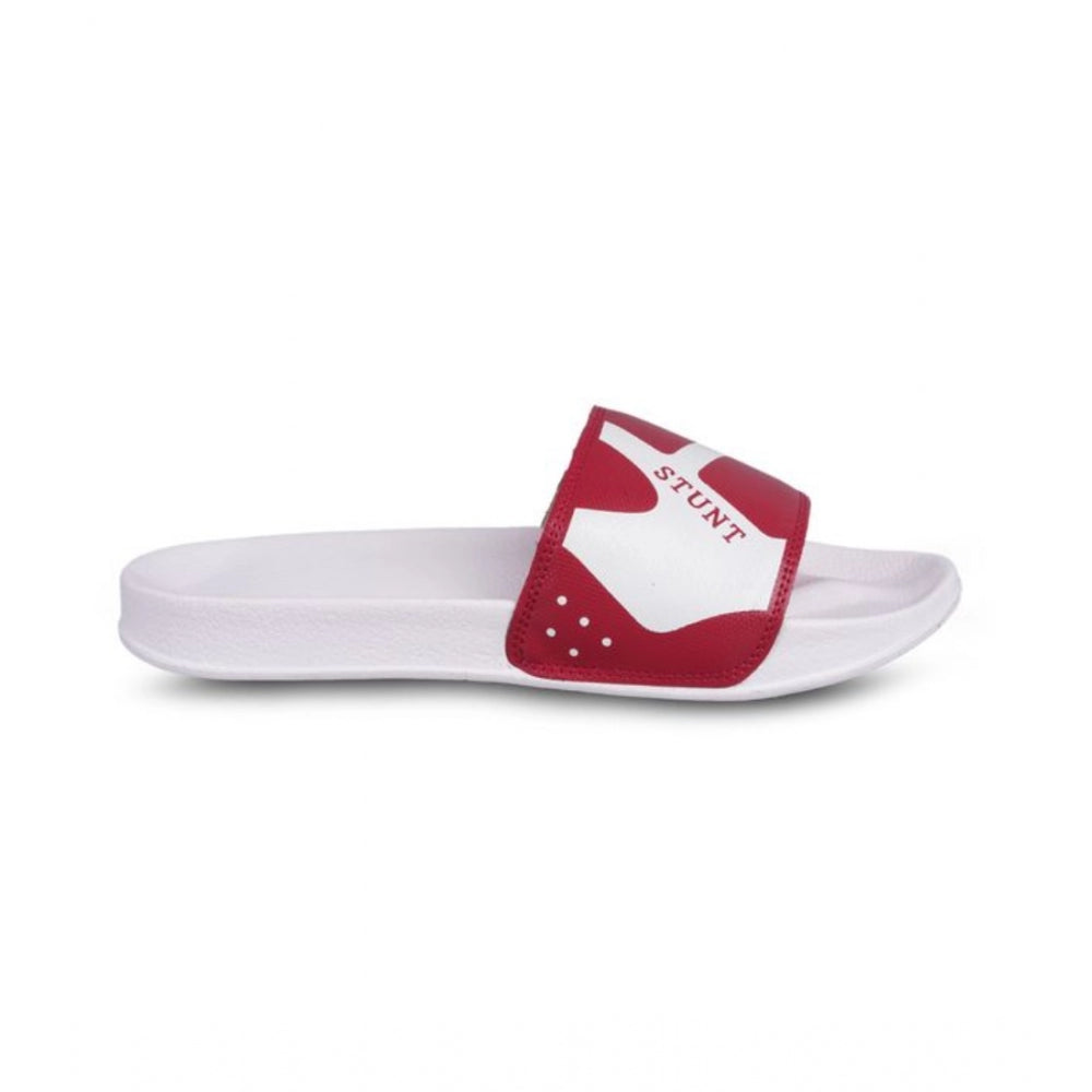 Men's Rubber Comfortable Flip-Flops and Slippers (Maroon) - GillKart