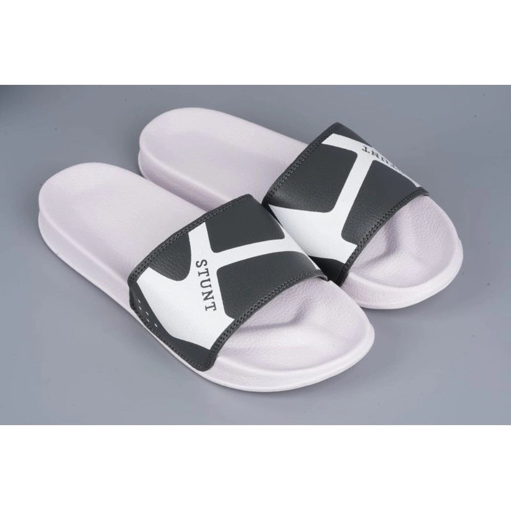 Men's Rubber Comfortable Flip-Flops and Slippers (Grey) - GillKart