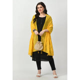 Women's Chanderi Self design Dupatta (Yellow, Length: Free Size) - GillKart