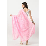 Women's Chanderi Self design Dupatta (Pink, Length: Free Size) - GillKart