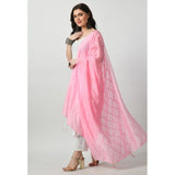 Women's Chanderi Self design Dupatta (Pink, Length: Free Size) - GillKart