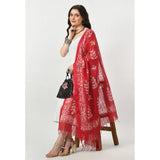 Women's Cotton Printed Dupatta (Rani, Length: Free Size) - GillKart