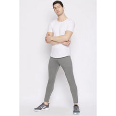 Men's Solid Polyester Tights (Grey) - GillKart