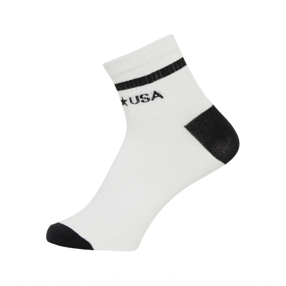 Men's Printed Cotton Spandex Ankle Length Socks (Assorted) - GillKart