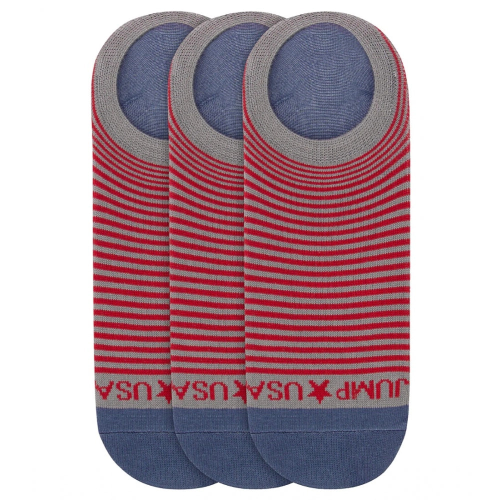 Men's Printed Cotton Spandex Shoeliners Socks (Assorted) - GillKart