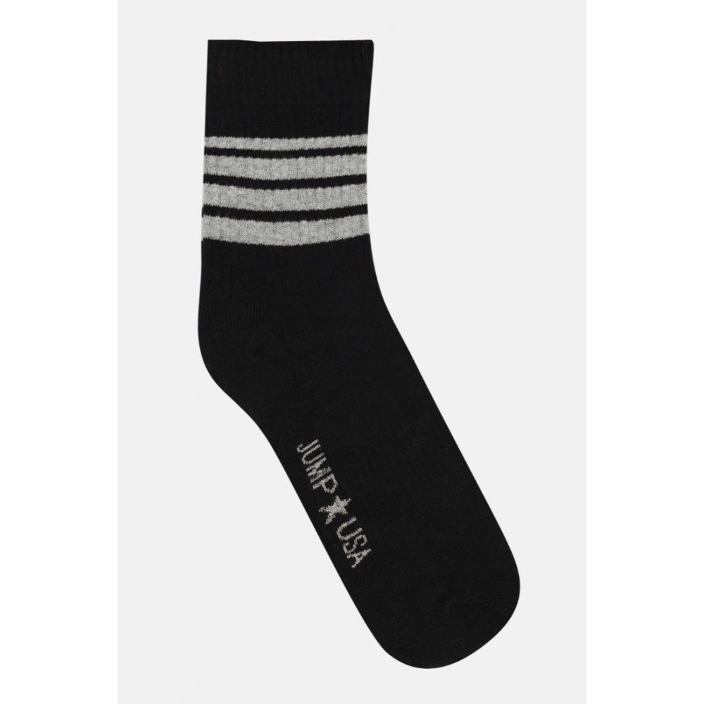 Men's Printed Cotton Spandex Calf Length Socks (Assorted) - GillKart