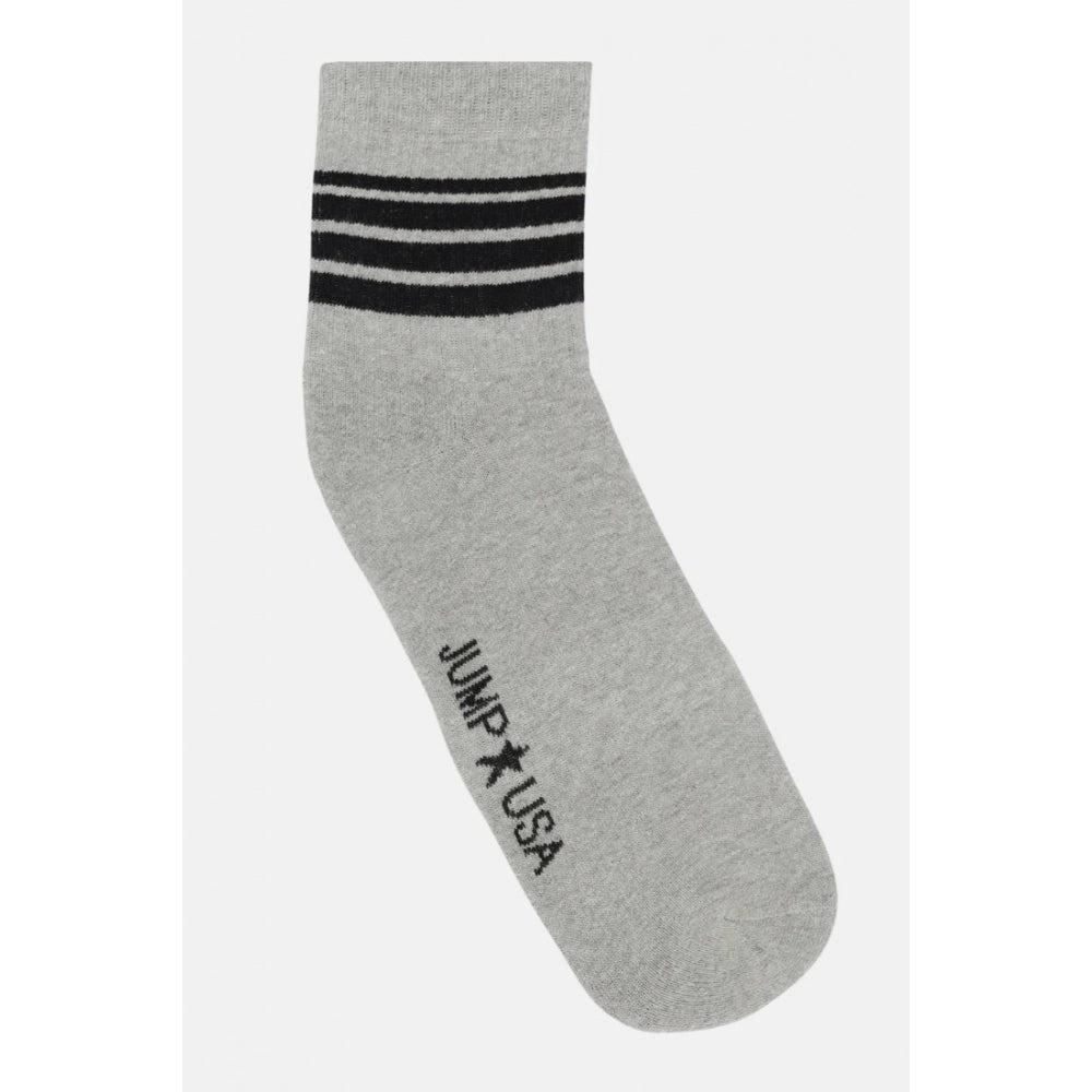 Men's Printed Cotton Spandex Calf Length Socks (Assorted) - GillKart