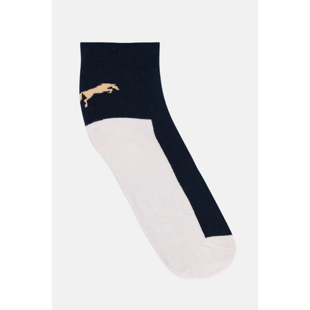 Men's Printed Cotton Spandex Ankle Length Socks (Assorted) - GillKart