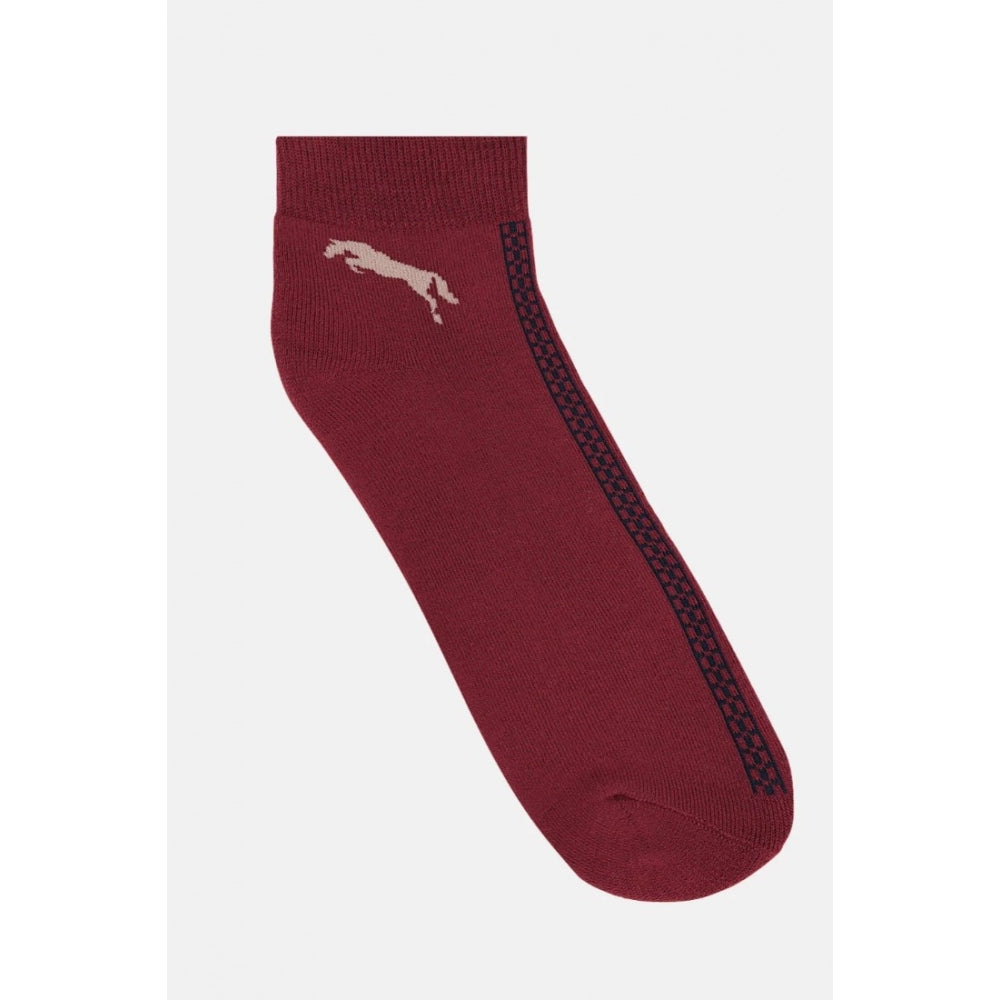 Men's Printed Cotton Spandex Ankle Length Socks (Assorted) - GillKart