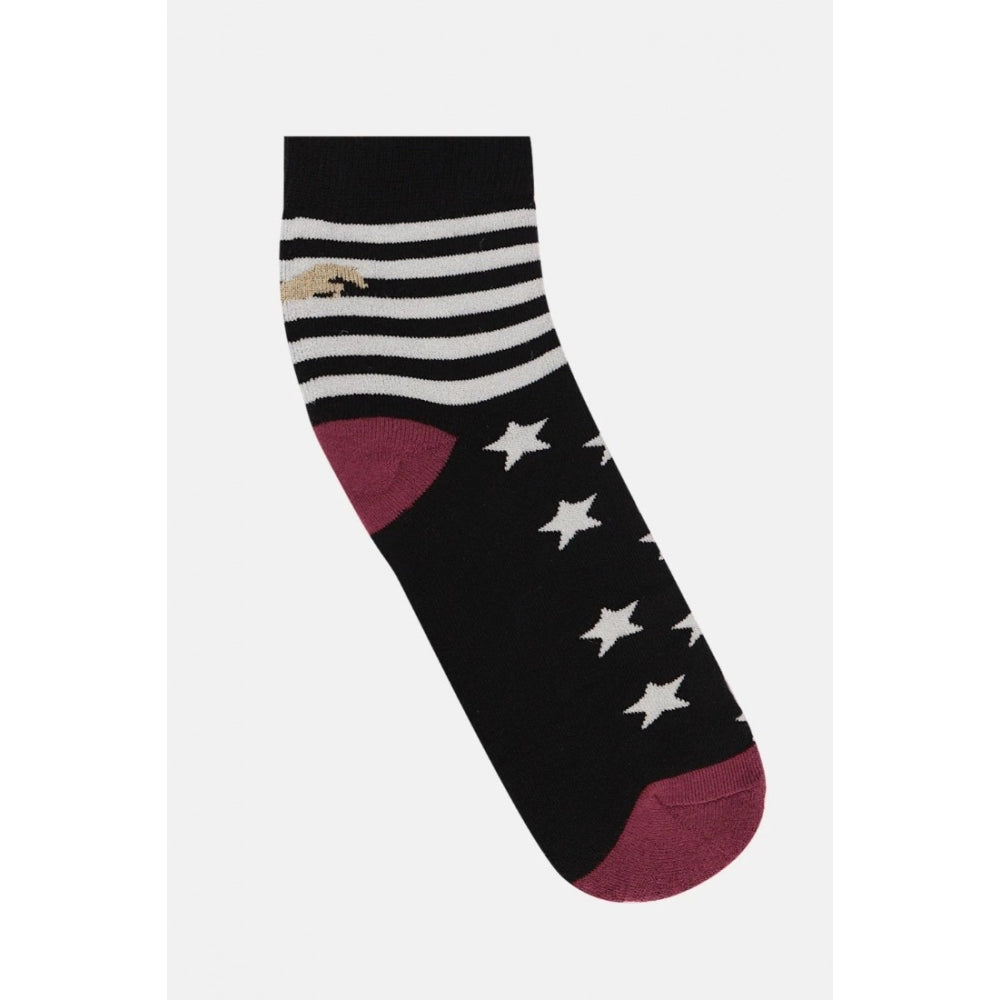 Men's Printed Cotton Spandex Ankle Length Socks (Assorted) - GillKart