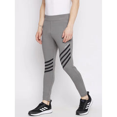 Men's Striped Polyester Tights (Grey) - GillKart