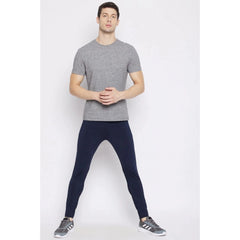 Men's Solid Polyester Tights (Blue) - GillKart