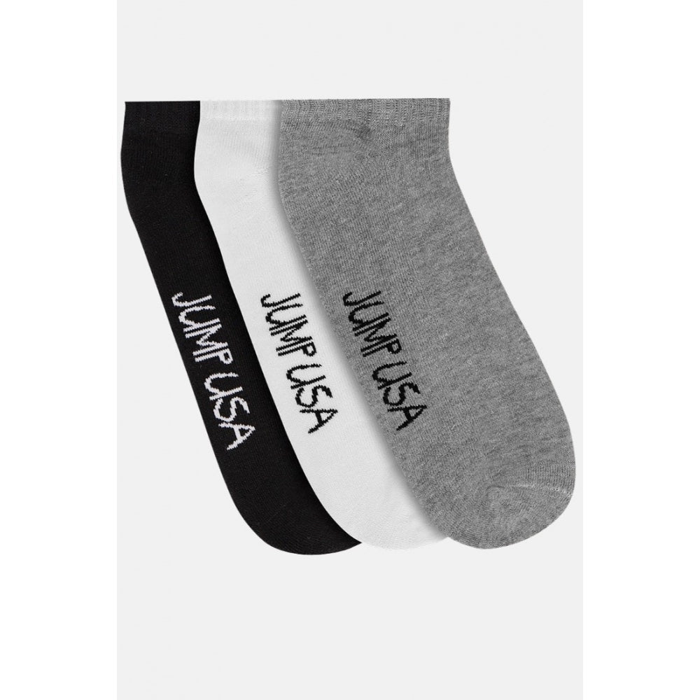 Men's Printed Cotton Spandex Ankle Length Socks (Assorted) - GillKart