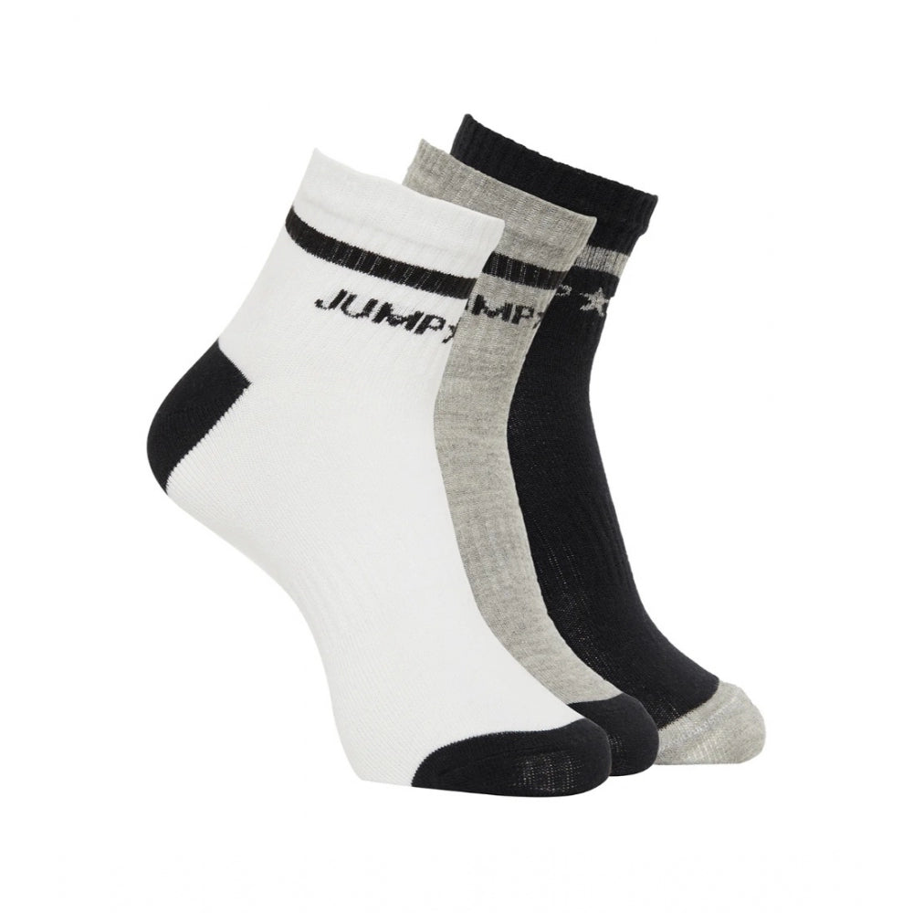 Men's Printed Cotton Spandex Ankle Length Socks (Assorted) - GillKart