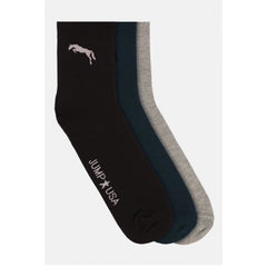 Men's Printed Cotton Spandex Ankle Length Socks (Assorted) - GillKart