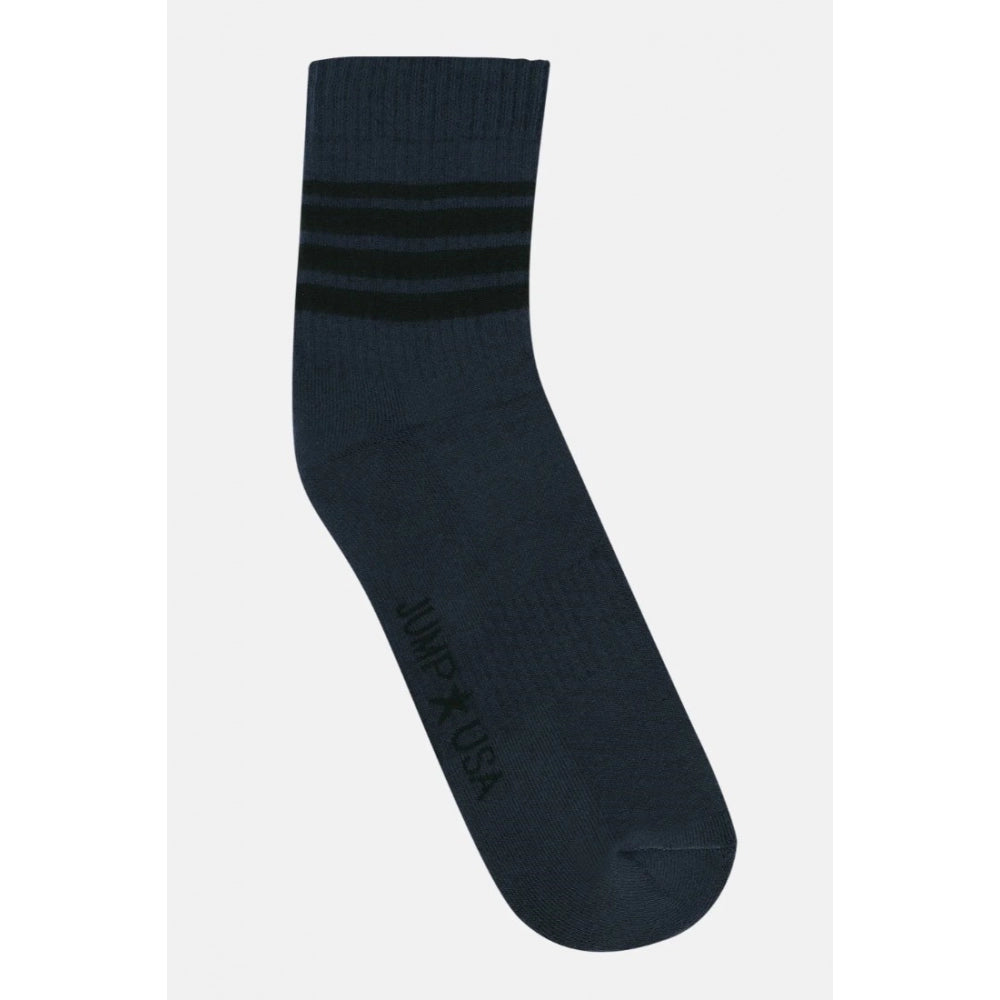 Men's Printed Cotton Spandex Calf Length Socks (Assorted) - GillKart