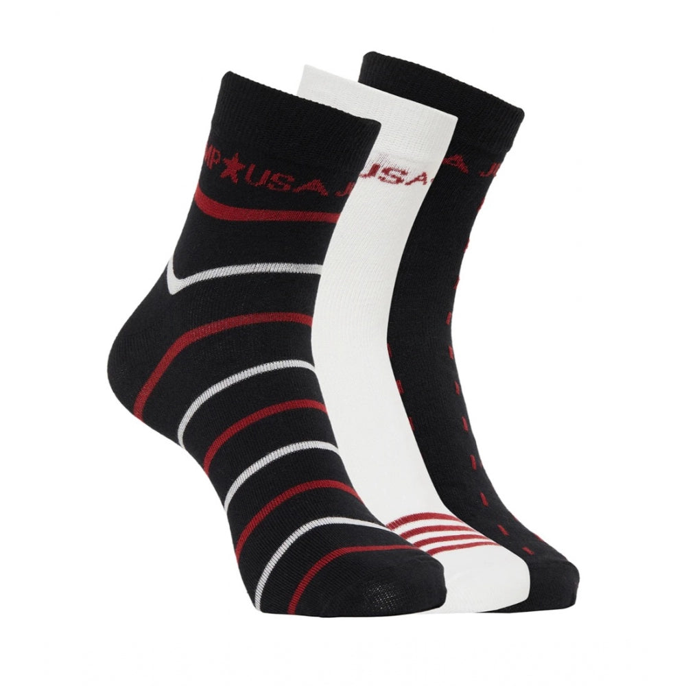 Men's Printed Cotton Spandex Ankle Length Socks (Assorted) - GillKart
