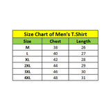 Men's Casual Short Sleeves Cotton Round Neck T-shirt (Red) - GillKart