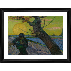 The Sower 1888 Painting With Wood Photo Frame (Multicolor) - GillKart