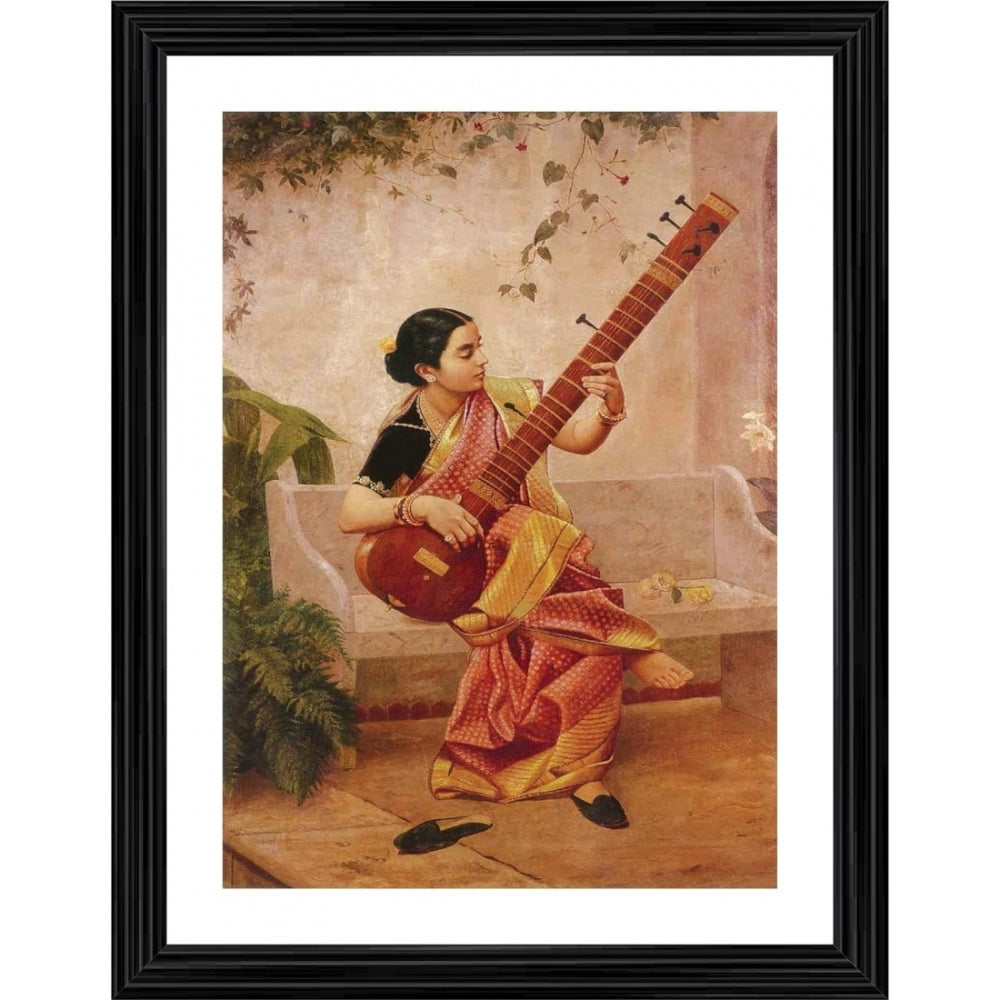 Kadambari 1890 Painting With Wood Photo Frame (Multicolor) - GillKart