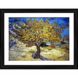 Mulberry Tree I Autumn 1889 Painting With Wood Photo Frame (Multicolor) - GillKart