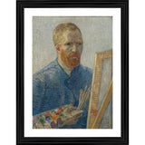 Self Portrait as a Painter 1888 Painting With Wood Photo Frame (Multicolor) - GillKart