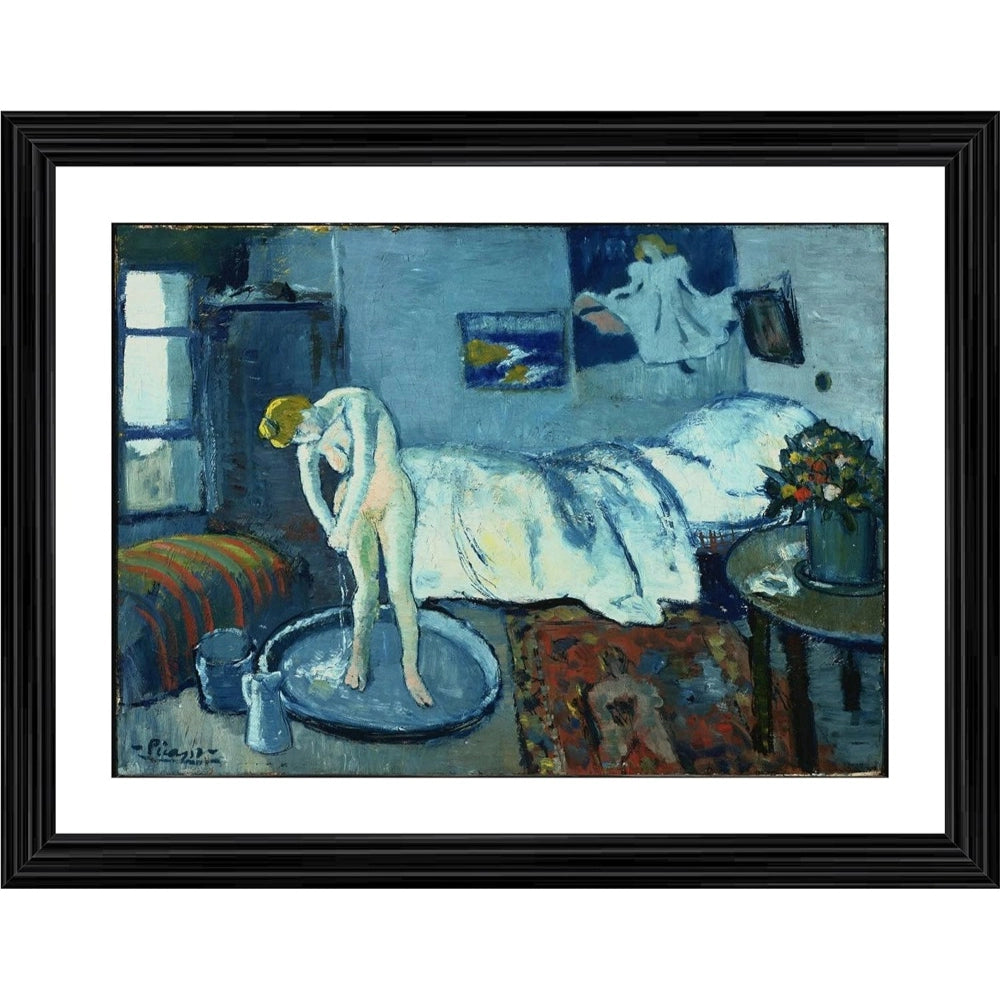 The Blue Room 1901 Painting With Wood Photo Frame (Multicolor) - GillKart