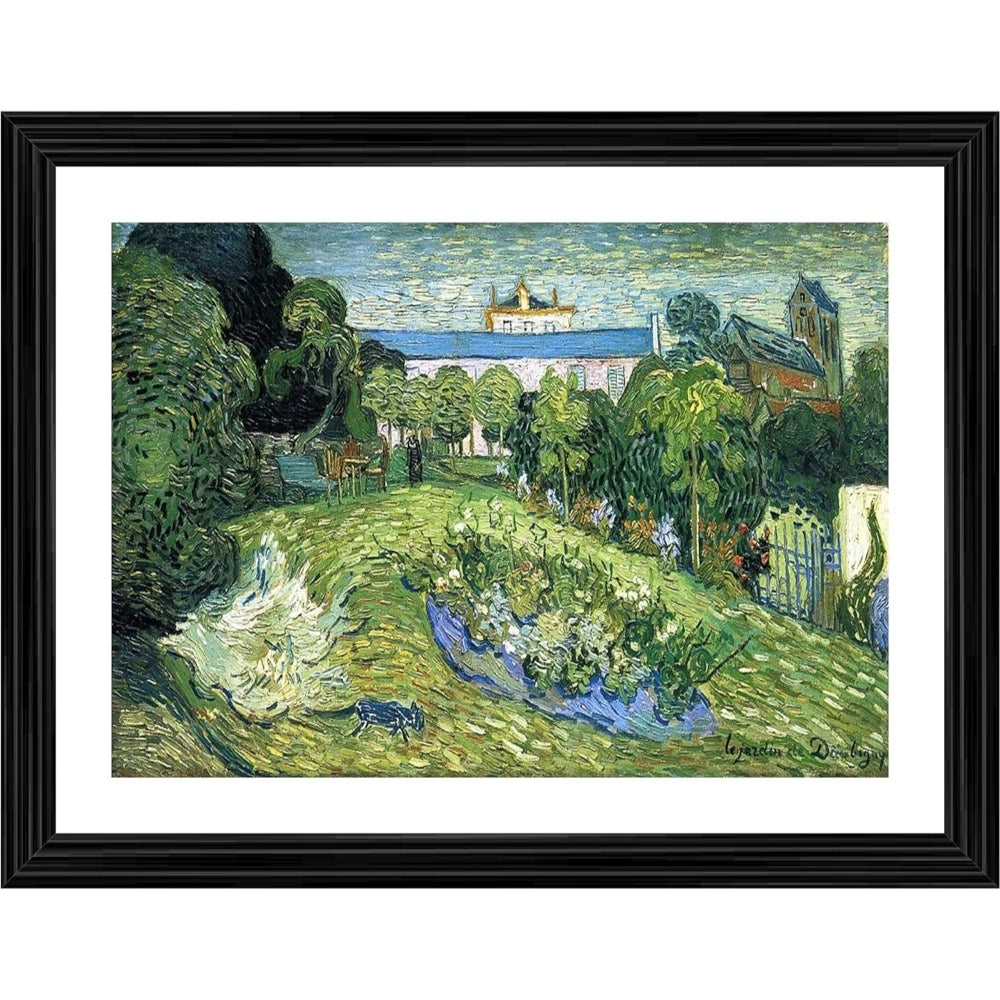 Daubigny’s Garden 2 1890 Painting With Wood Photo Frame (Multicolor) - GillKart