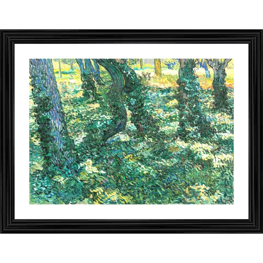 Undergrowth 1889 Painting With Wood Photo Frame (Multicolor) - GillKart