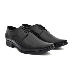 Men's Faux Leather Formal Shoes (Black) - GillKart