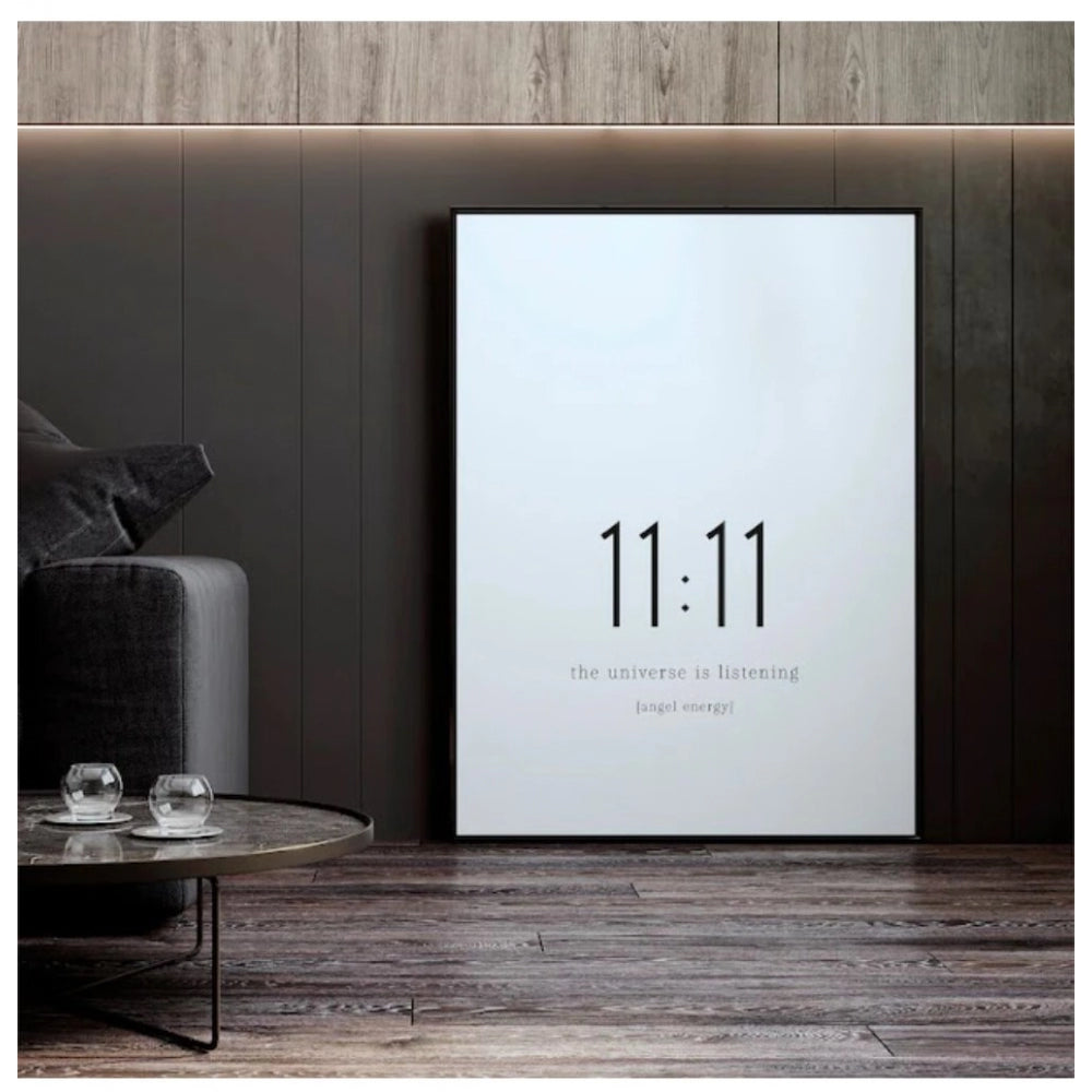 11-11 Angel Number Minimalist Wall Frame (Black ) - GillKart