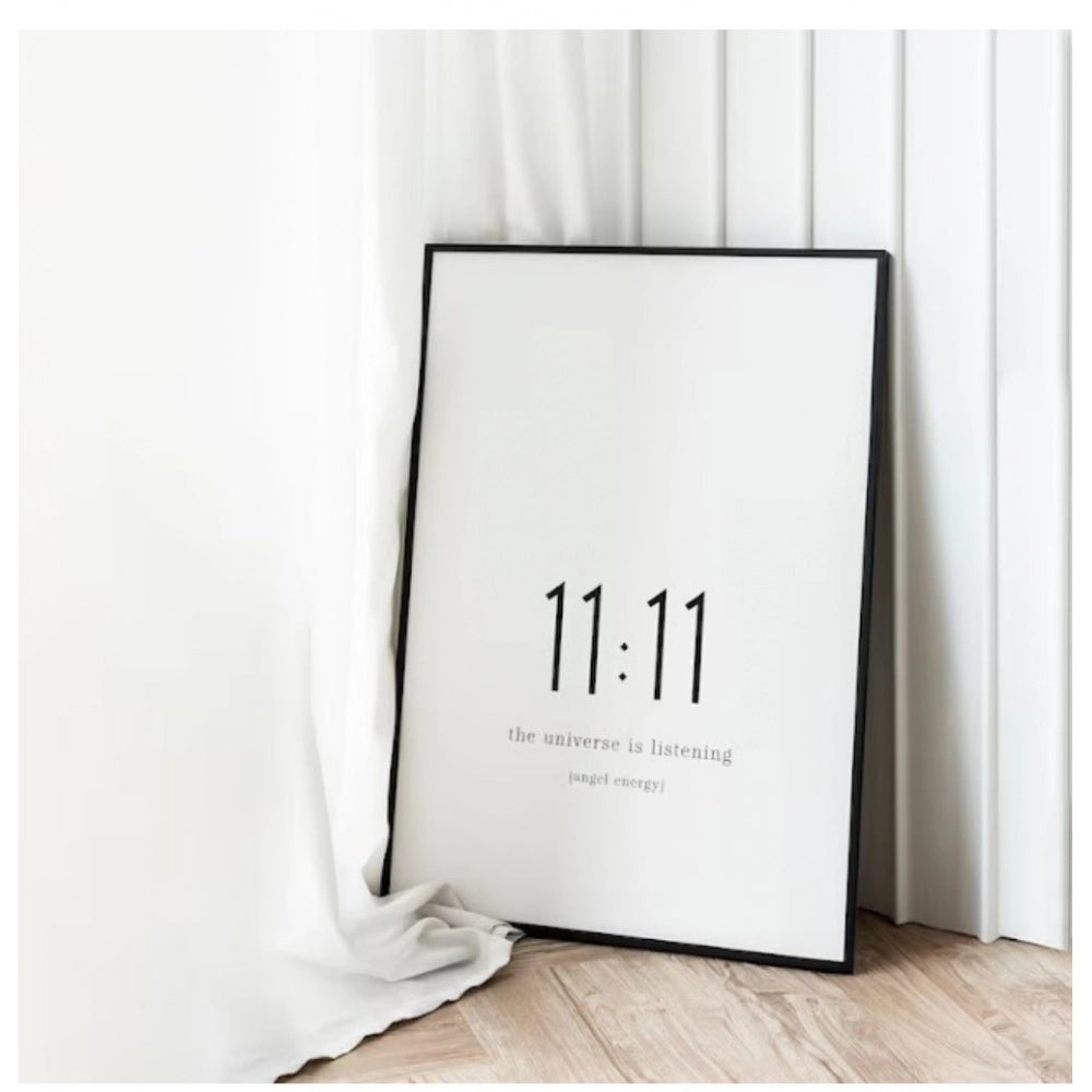 11-11 Angel Number Minimalist Wall Frame (Black ) - GillKart