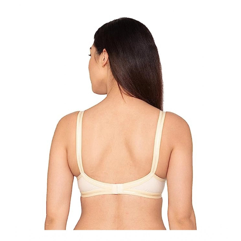 Pack Of_2 Women's Cotton Solid Non Padded Bra (Black - White) - GillKart