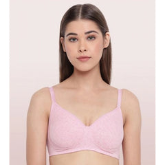 Enamor A042 Women's Cotton Everyday Non Padded And Wirefree Bra (OrchdMelange) - GillKart