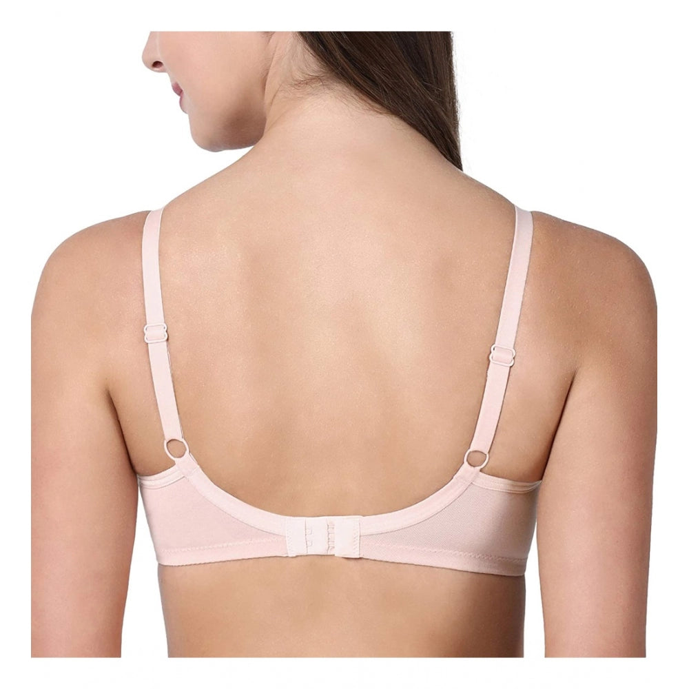 Enamor A042 Women's Cotton Everyday Non Padded And Wirefree Bra (Pearl) - GillKart