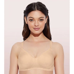 Enamor A042 Women's Cotton Everyday Non Padded And Wirefree Bra (Skin) - GillKart