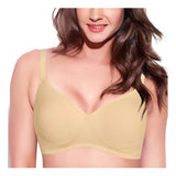 Enamor A042 Women's Cotton Everyday Non Padded And Wirefree Bra (PaleSkin) - GillKart