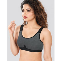 Dermawear SB-1103 Women's 4D Stretch Sports Bra (Dark-Grey) - GillKart