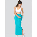 Dermawear Women's 4D Stretch Saree Shapewear (Turquoise-Blue) - GillKart