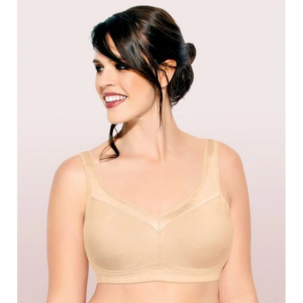 Enamor A112 Women's Cotton Full Support Bra (PaleSkin) - GillKart