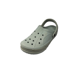 Men's Rubber Solid Lace-Up Slipper (Grey) - GillKart