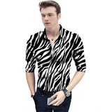 Men's Casual Floral Printed Cotton Blend Unstitched Shirt Fabric 1.6 Mtrs (Black) - GillKart